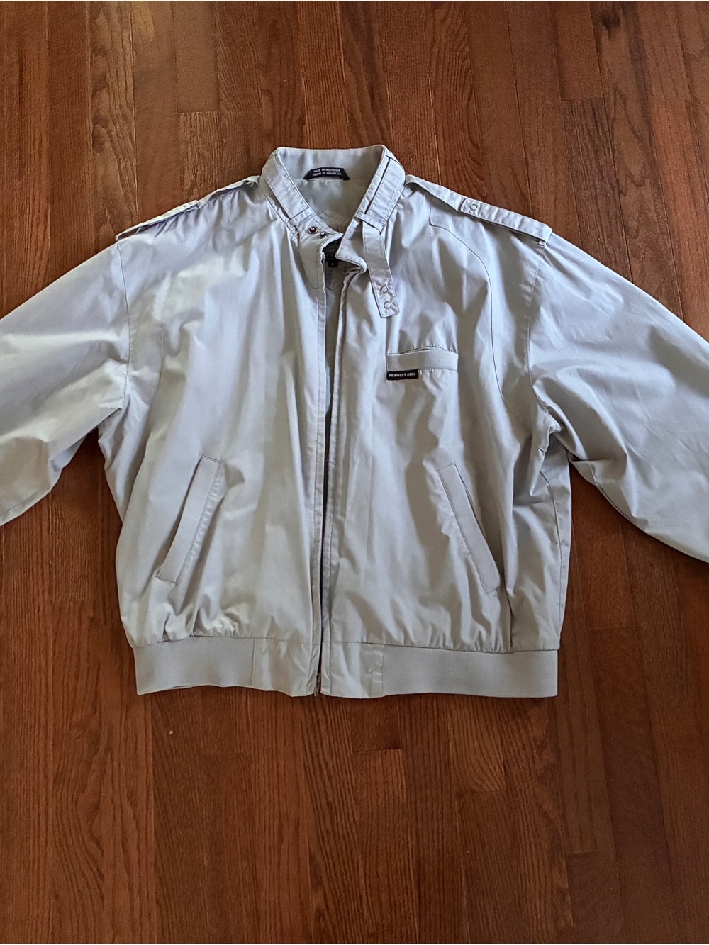Vintage 80s Members Only Original Iconic Racer Jacket Gray Men's Large